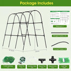 Cucumber Trellis for Raised Bed, U-Shape Garden Trellis for Climbing Plants - Image 8