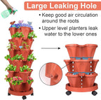 GameXcel Vertical Planter, 6 Tier Stackable Strawberry Planter - Image 6