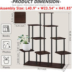 AZERPIAN Plant Stand 9 Tier Indoor Metal Flower Shelf - Image 4