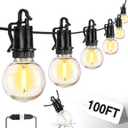 ZJOJO LED Outdoor String Lights, 100FT Outdoor Lights by ZJOJO