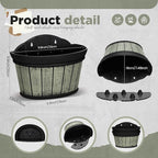 Layhit 6 Pcs Wall Hanging Planters Outdoor Pot Planter Wine Barrel Planter - Image 2