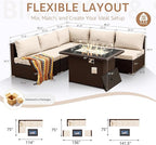NICESOUL 6 Piece Patio Furniture Set - Image 4