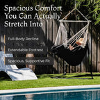 Hanging Hammock Chair Swing – Hanging Chair Outdoor & Indoor - Image 2