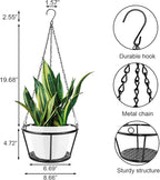 ARTORA 2 Pack Metal Plant Hanger, Modern Plant Hanging Basket Decorative Black - Image 2