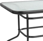 Flash Furniture Tory 31.5" x 55" Rectangular Tempered Glass Metal Patio Table - Image 9