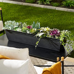 The HC Companies 30" Eclipse Plastic Window Box 7.76"x29.98"x6.57" in Clay Color - Image 3
