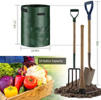JJGoo 2 Pack 10 Gallon Garden Potato Grow Bags - Image 2