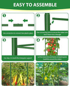 6 Pack Tomato Cages for Garden, 51in*13in Adjustable Tomatoes Plant Stakes - Image 8