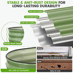 Galvanized Raised Garden Bed Outdoor 24'' Deep | Oval Metal Garden Beds - Image 6