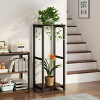 Plant Stand Indoor Corner Tall 2 Tier Metal Modern Flower Storage Plant Shelf - Image 3