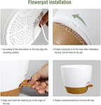 8 inch Self Watering Pots, 2 Pack Plastic Planters - Image 4