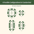 32" Extra Tall Raised Garden Bed Kits, 3.5 x 3.5 x 2.7ft Raised Planter Box - Image 3