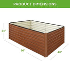 Best Choice Products 8x4x2ft Outdoor Metal Raised Garden Bed, Deep Root Planter - Image 8