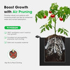VIVOSUN 3-Pack 2-Grid 10 Gallon Grow Bags, Heavy Duty Square Plant Grow Pots - Image 4
