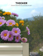 GarveeLife 8x4x2 ft Galvanized Raised Garden Bed, Rust-Resistant Raised Garden - Image 6