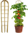5 Pack 4 Feet U-Shape Bamboo Trellis, Natural Bamboo Trellis by Taoskai