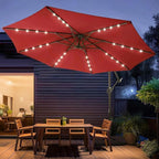 wikiwiki 10ft Solar LED Patio Umbrella - Image 9