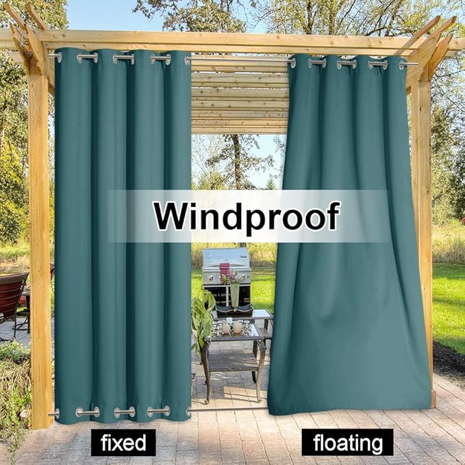 NICETOWN 2 Panels Outdoor Curtains - Image 4