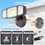 Onforu 100W 11000LM Flood Lights Outdoor, Brightness Security LED Flood Lights - Image 2