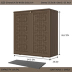 Storage Box Outdoor Caninet, Resin Indoor Storage Box Waterproof Outdoor - Image 4