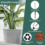 Grevosea 5 Pack Plant Support Stakes, Stackable Monstera Plant Supports - Image 3