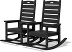 SERWALL Outdoor Rocking Chair Set of 2, Oversized Rocking Chair by SERWALL