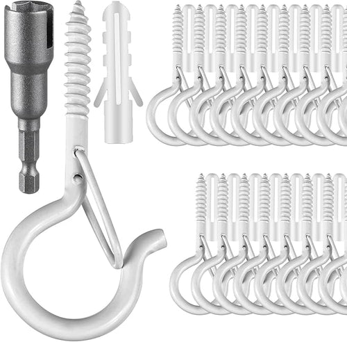 36 PCS Q-Hanger Hooks, Screw Hooks by FSAH