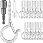 24 PCS Q-Hanger Hooks, Screw Hooks by FSAH
