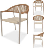 TWT Patio Dining Chairs Outdoor Stackable Dining Chairs - Image 7