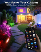 T-SUN Christmas LED Flood Light, 30W RGBCW Dimmable Outdoor Smart Lights - Image 2