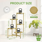 iDavosic.ly 5 Tier Large Plant Stand Indoor, 10 Inch Wide Tall Corner Metal - Image 4