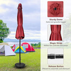 Simple Deluxe 9' Patio Umbrella Outdoor Table Market Yard Umbrella - Image 6