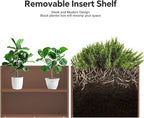 Rectangular Planter Box with Removable Insert Shelf - Image 6