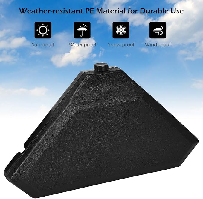 Tangkula 4PCS Cantilever Offset Patio Umbrella Base Weight Stand, 195lbs - Image 6