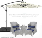 Best Choice Products 10ft Solar LED Offset Cantilever Hanging Market Patio - Image 2