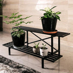 Zhongma 2 Tier Sturdy Metal Plant Stand Heavy Duty Plant Holder - Image 2