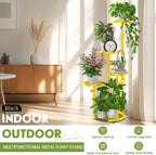 TOSKING 5 Tier Metal Plant Stand Indoor， Plant Shelf, Corner Shelf Flower Pot - Image 9