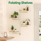 Rotating Window Shelves for Multiple Plants Indoor, 4-tier Metal Corner golden - Image 7