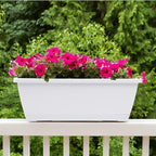 Window Box Planter, 7 Pack Plastic Vegetable Flower Planters Boxes 17 Inches - Image 3