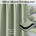 RYB HOME Extra Wide Outdoor Curtains - Image 6