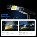 Solar Spot Lights Outdoor Adjustable Beam & PC Light Guide Column, 4 Pack Solar - Image 4