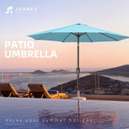 JEAREY 9FT Patio Umbrellas Outdoor Table Umbrella - Image 6