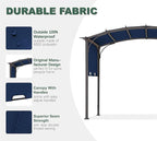 85''x 208'' Universal Doubleton Steel Pergola Replacement Cover - Image 3