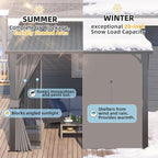 AECOJOY 20'x10' Outdoor Hardtop Metal Gazebo - Image 2