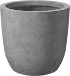 Kante 13.4" Dia Round Concrete Planter, Large Outdoor Modern Indoor Decorative by Kante