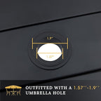 VICLLAX 47.2" Outdoor Round Patio Table - Image 7