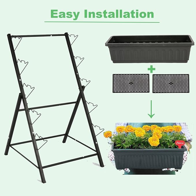 Homdox 5-Tier Elevated Garden Bed- Freestanding Vertical Raised Bed - Image 4