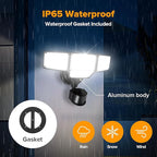 LUTEC 80W 9000LM LED Security Lights Motion Sensor Outdoor Lights, 4 Head LED - Image 6