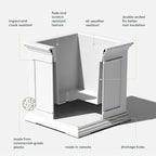 Veradek Brixton Series Cube Plastic Planter - Image 3