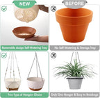 Set of 2-10 Inch Hanging Planters - Image 7